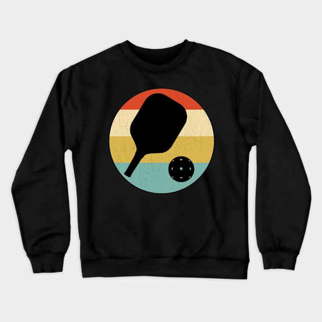 Pickleball Retro Vintage Crewneck Sweatshirt by DragonTees